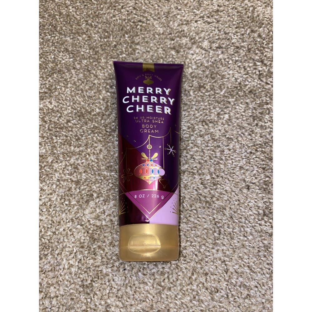 Bath & Body Works MERRY CHERRY CHEER Ultra Shea Body Cream 8 oz‎